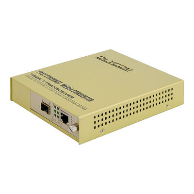 SFP Slot Rack Media Converter 1310nm Single Mode Fiber Ethernet Converter Unmanaged