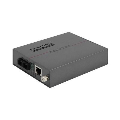 10/100M Ethernet Media Converter LFPT SC Connector Rack Mountable Unmanaged DC5V