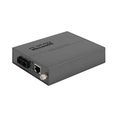Megabyte Megabit 40km Ethernet To Optical Converter SC Connector Rack Mountable