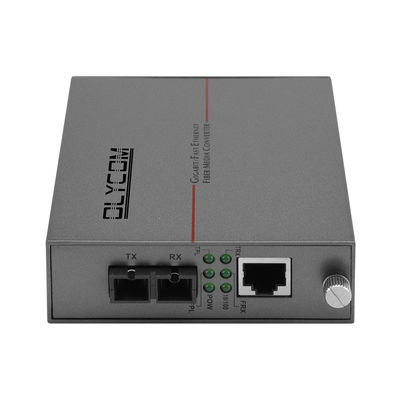 10/100M Ethernet Media Converter LFPT SC Connector Rack Mountable Unmanaged DC5V