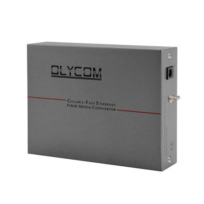 30W PoE Media Converter Gigabit Fiber Optic Ethernet Rack Mounted Duplex SC Port AC Input