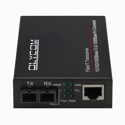 2 Port Gigabit Ethernet Media Converter Unmanaged Duplex Singlemode Multimode SC Port