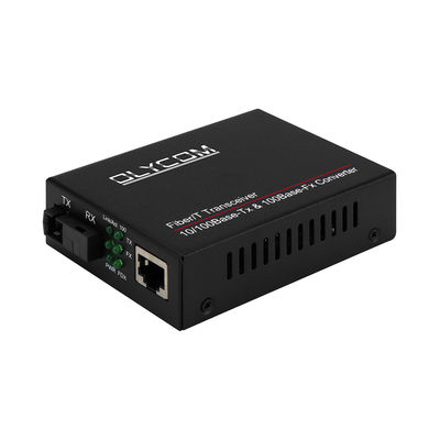 WDM Fast Ethernet Media Converter LFPT Fiber Optic Unmanaged 20KM SC Port CE