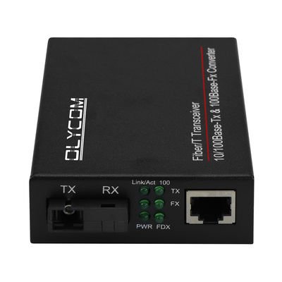WDM Fast Ethernet Media Converter LFPT Fiber Optic Unmanaged 20KM SC Port CE