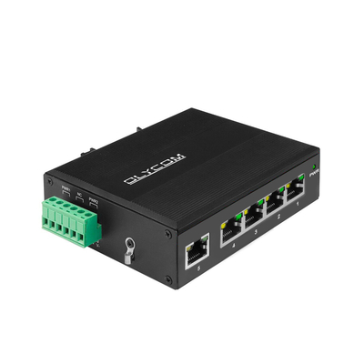 5 Port Rugged Industrial Gigabit Network Switch IP40 For Outdoor Use