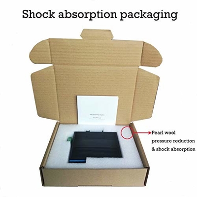 Industrial Din Rail Mounting 4 Port POE Switch With 1 SFP Port Unmanaged Fiber Switch