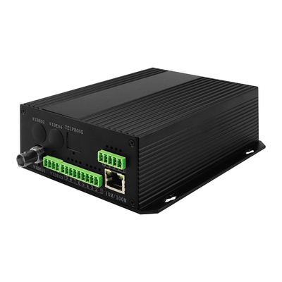 Bidi Data Dry Contact Analog Video Fiber Converter RS232 RS485 Rack Mounted DC12V