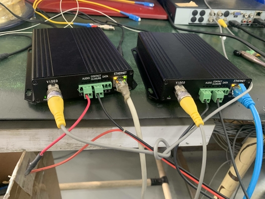 Bidi Data RS232 / RS422 10 / 100M Ethernet Over Fiber Converter