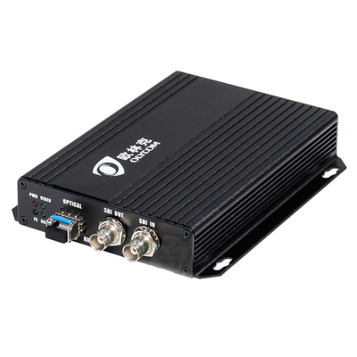 1080P HD SDI Video Fiber Extender Optical Converter Singlemode 20km With Local Loopout 12V