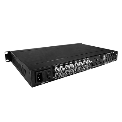 16 Port AHD CVI TVI CVBS Video To Fiber Converter HD 1080P CCTV Monitoring AC220V