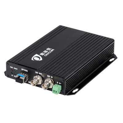 HD-SDI RS485 Data Fiber Video Extender LC Fiber 1310 / 1550nm 20Km 12V Input