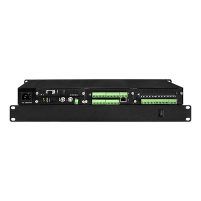 3G SDI Video Ethernet Data Fiber Converter Bidi RS232 Contact Closure Optical Extender 1U Rack