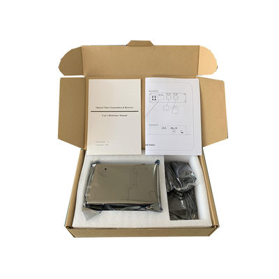 8 Port Video Data Fiber Media Converter 10/100Mbps Ethernet RS485 Data DC12V Standalone