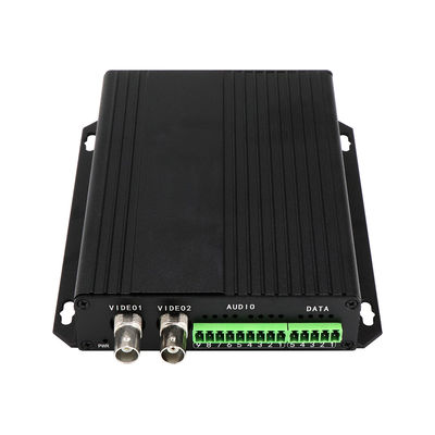 Balanced Audio RS422 RS485 Video Media Converter DC5V 2A ST Fiber 30km CE